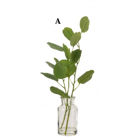 Vase avec composition artificiel de feuillage "Branche"