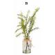 Vase avec composition artificiel de feuillage "Branche"