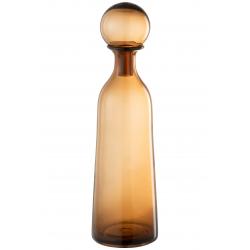 Carafe bouteille en verre marron