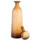 Carafe bouteille en verre marron