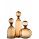 Carafe bouteille en verre marron