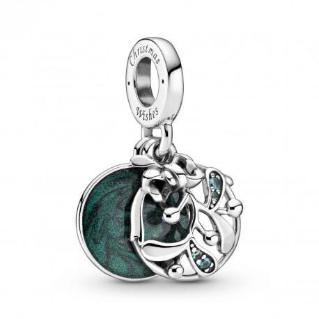Charm Pendant Gui de Noel Vert PANDORA MOMENTS Charm Pendant Gui de Noel Vert PANDORA MOMENTS