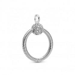 Pendentif Petit O Pave PANDORA MOMENTS