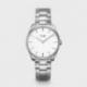 Montre Femme Féroce Argentée et Bracelet Maillons Fond Blanc Cluse