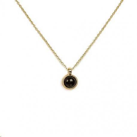 Collier Emma & Chloé Aline Pendentif Onyx Collier Emma & Chloé Aline Pendentif Onyx