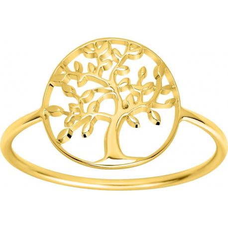 Bague Femme Plaqué Or Jaune Collection Arbre de Vie