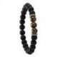 Bracelet Homme Acier, Perles Oeil du Tigre JOURDAN