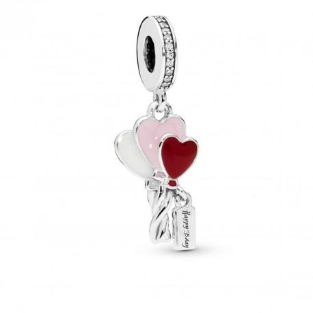 Charm Pendant Ballons Coeur Joyeux Anniversaire PANDORA MOMENTS Charm Pendant Ballons Coeur Joyeux Anniversaire PANDORA MOMENTS