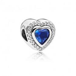 Charm Coeur Bleu Scintillant PANDORA MOMENTS