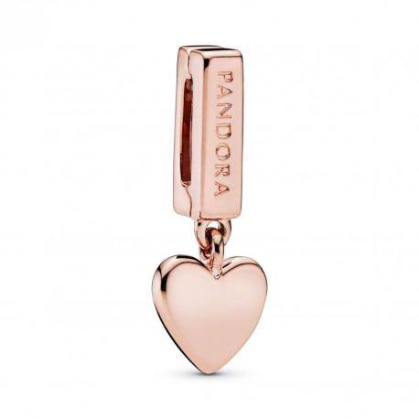 Charm Pendant Barrette et Coeur Rose PANDORA REFLEXION