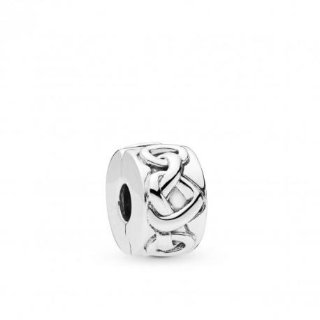 Charm Clip Coeurs Noués PANDORA MOMENTS Charm Clip Coeurs Noués PANDORA MOMENTS
