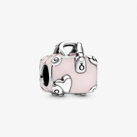 Charm Sac de Voyage Rose PANDORA MOMENTS Charm Sac de Voyage Rose PANDORA MOMENTS