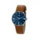 Montre Homme Dauphine 38 Bracelet Cuir Marron Cadran Acier LIP