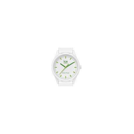 Montre Mixte ICE WATCH, ICE Solaire Blanche et Verte Taille M Montre Mixte ICE WATCH, ICE Solaire Blanche et Verte Taille M
