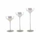 Bougeoirs photophore nacre lot de 3