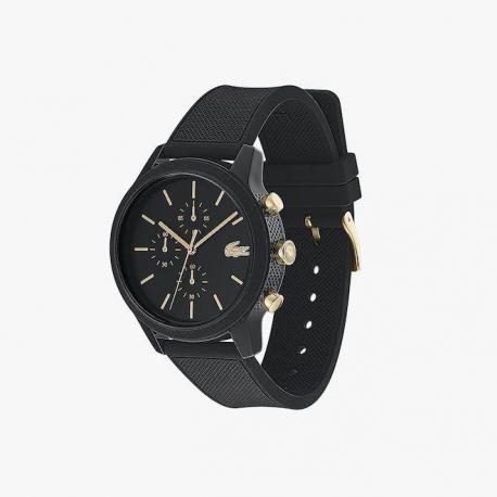 Montre Homme 12.12 LACOSTE, sislicone noir