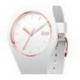 Montre Femme ICE WATCH, ICE Glam Blanche et Rose Taille S