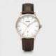 Montre Homme Aravis Rosée Cuir Marron Fond Blanc Cluse