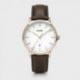 Montre Homme Aravis Rosée Cuir Marron Fond Blanc Cluse