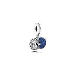 Charm Pendant Lune et Ciel Bleu PANDORA MOMENTS