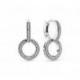 Boucles d'Oreilles Creoles Doubles Scintillantes PANDORA