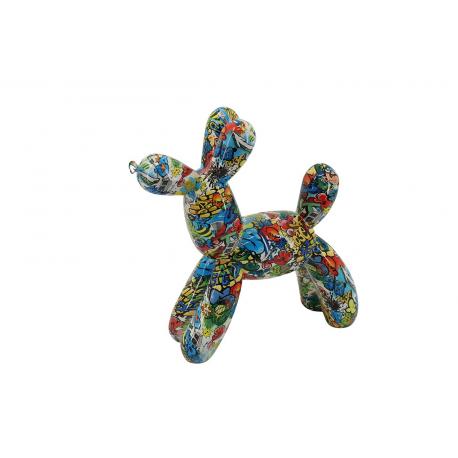 Statuette chien ballon Graffiti Statuette chien ballon Graffiti