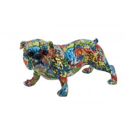 Statuette bouledogue Graffiti