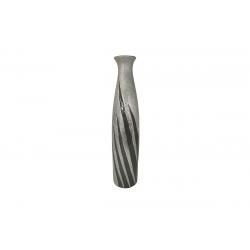 Vase XXL Griffe argent et anthracite