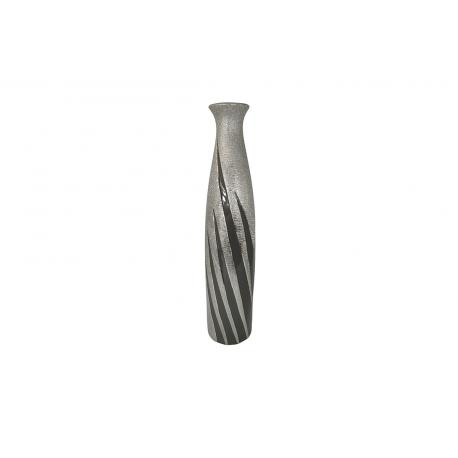 Vase XXL Griffe argent et anthracite