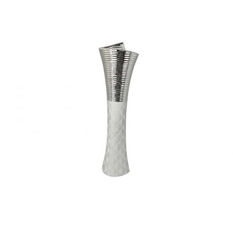 Vase Corne géométrique argent Vase Corne géométrique argent