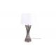 Lampe Lignes Spirale argent et blanc