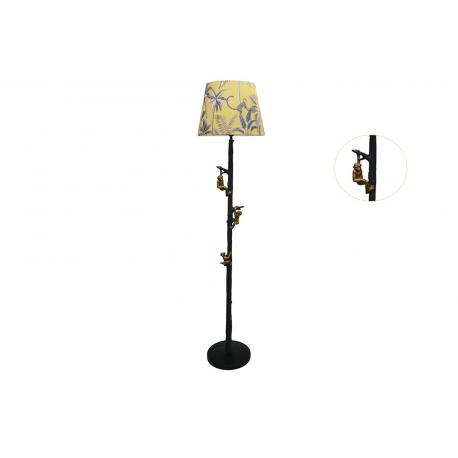 Lampadaire Singes abat-jour imprimé Lampadaire Singes abat-jour imprimé