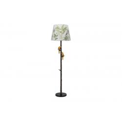 Lampadaire Perroquets abat-jour tropical