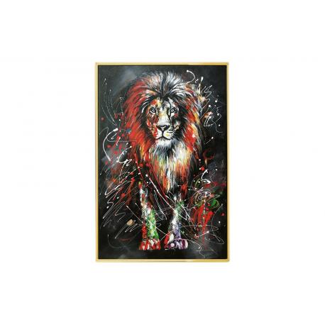 Tableau Lion Graffiti