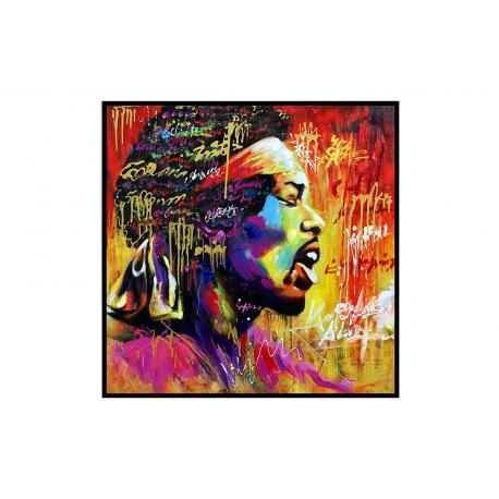 Tableau visage Homme graffiti
