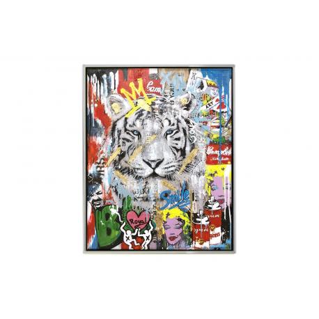 Tableau Tigre Street art