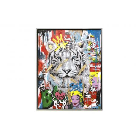 Tableau Tigre Street art