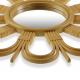 Miroir rond Ila imitation rotin
