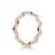 Bague Zig Zag Intemporelle Couleur Rose Taille 54