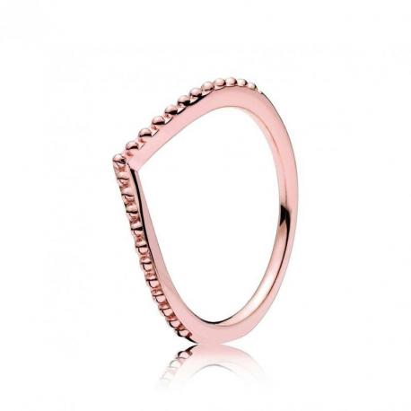 Bague Chevron Perlee Couleur Rose Taille 54 Bague Chevron Perlee Couleur Rose Taille 54