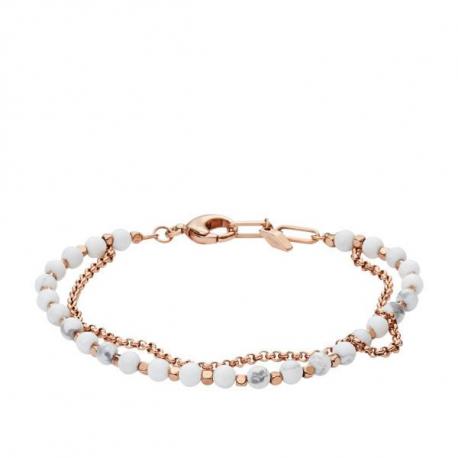 Bracelet Femme Perlé Rosé Fossil Bracelet Femme Perlé Rosé Fossil