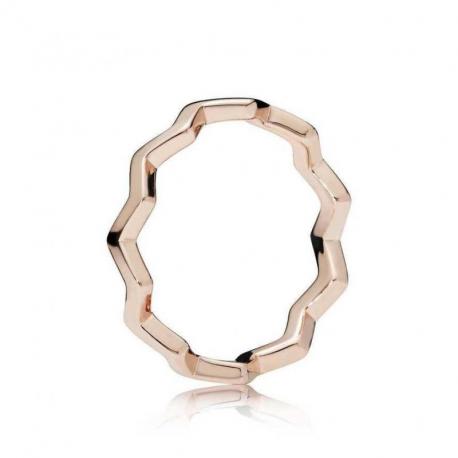 Bague Zig Zag Intemporelle Couleur Rose Taille 56 Bague Zig Zag Intemporelle Couleur Rose Taille 56