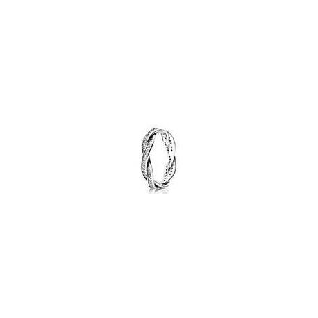 Bague Anneau Tressee Couleur Argent et Pierres Oxydes de zirconium Taille 58 Bague Anneau Tressee Couleur Argent et Pierres Oxydes de zirconium Taille 58