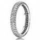 Bague Anneau Alluce Luxueuse Couleur Argent et Pierres Oxydes de zirconium Taille 54