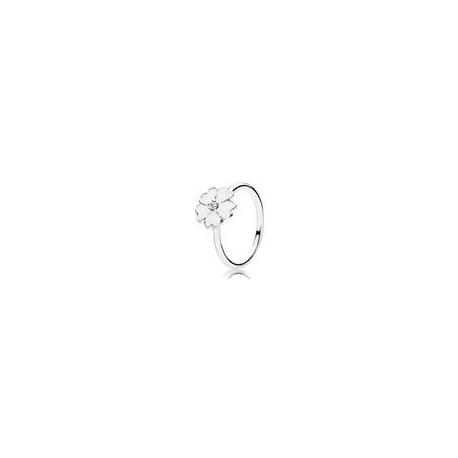 Bague Primevere Blanche Couleur Argent Taille 50 Bague Primevere Blanche Couleur Argent Taille 50