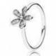 Bague Marguerite Eblouissante Couleur Argent et Pierres Oxydes de zirconium Taille 54