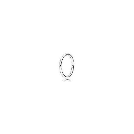 Pandora — Anneau Scintillant Simple Argent Massif — T.52