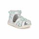 Nu pieds Agrippine blanc rose vert GBB