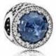 Pandora — Charm scintillant bleu foncé
