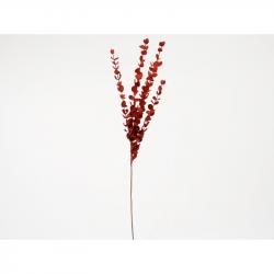 Branche décorative rouge en mousse